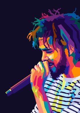 J Cole Wpap Pop Art