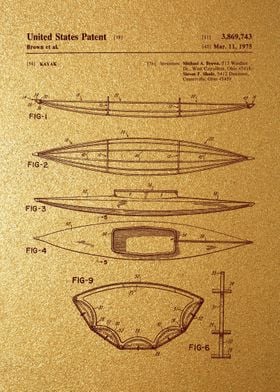 7 Kayak Patent Print