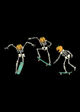 Skateboarding Skeletons Sk