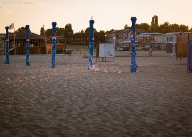 Beach at sunset