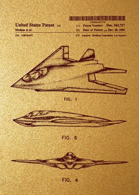 18 Stealth Aircraft Paten