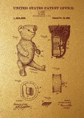 23 eddy Bear Patent Poste