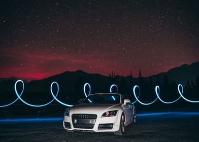 Car with Lightpainting 