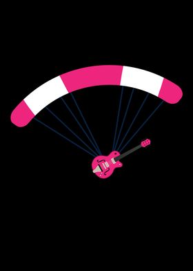 Parachuting guitar
