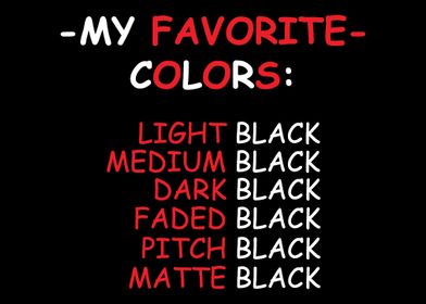 Favorite Colours Emo or Go