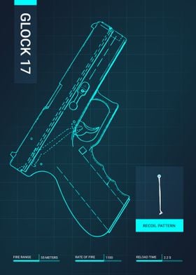 Glock 17 Gun Blueprint