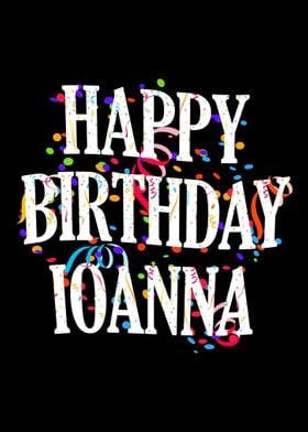 Happy Birthday Ioanna