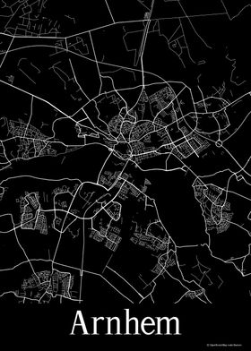 Arnhem Black Map