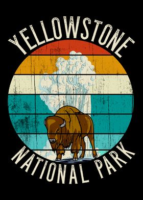 YELLOWSTONE BISON GEYSER