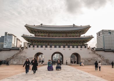 Gwanghwamun Gate in Seoul