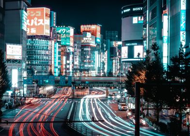 Shinjuku Tokyo at night