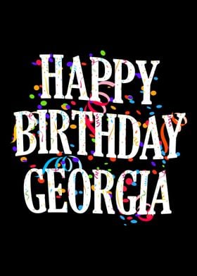 Happy Birthday Georgia