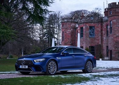 Blue Mercedes AMG GT 63 S