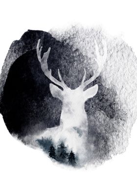 Stag silhouette