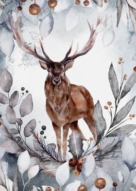 Illustration of a stag