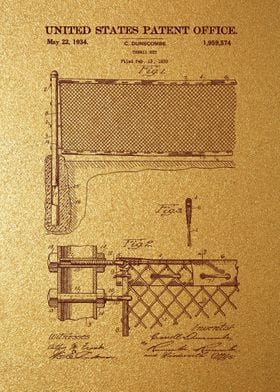 82 Tennis Net Patent 1934