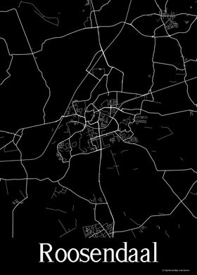 Roosendaal Black Map