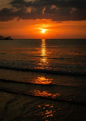 Kuching Beach Sunset