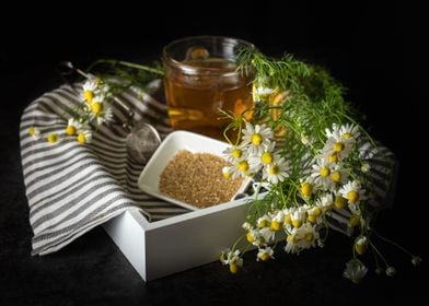 Healthy chamomile tea