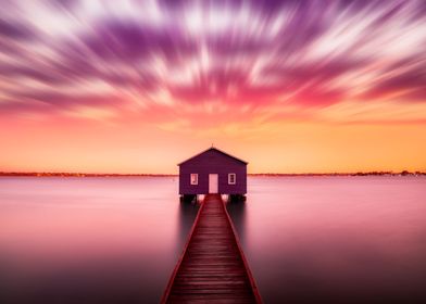 Lake House Sunset