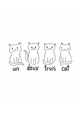 Un Deux Trois Cat  French