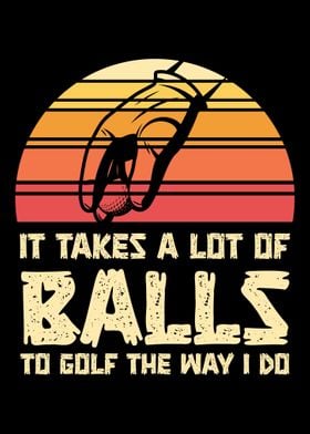 Funny Golf Ball Golfer