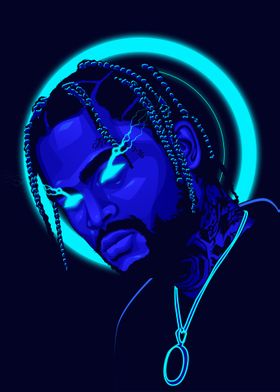 Dave East Neon Blue