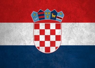 Flag of Croatia on Wall