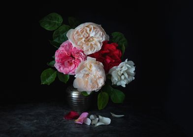 Still life with roses old