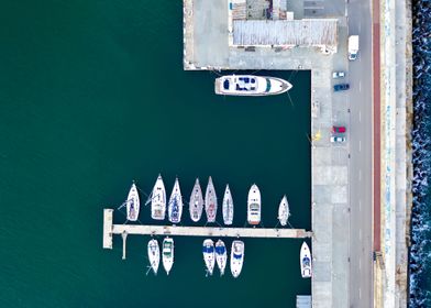 moored at the quay