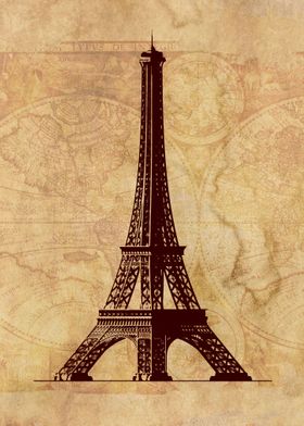 Eiffel Tower Wall Decor 