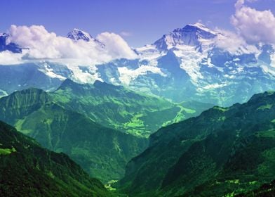 Mountain view from France