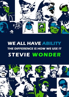 Stevie Wonder Collage Art