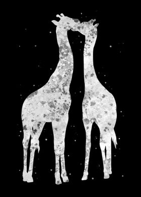 Giraffe Couple