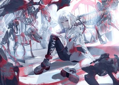 Anime girl skeleton animal' Poster by LCW17 | Displate