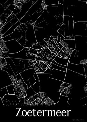 Zoetermeer Black Map