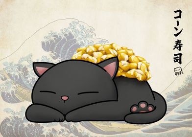 Corn Sushi Cat