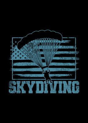 American Flag Skydiver