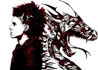 Girl With The Dragon Tat