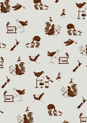 NZ BIRDS SCIENCE PATTERN