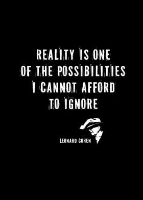 Reality is one