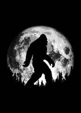 Caneca De Café Bigfoot Night Full Moon I Believe Sasquatch Men Ki
