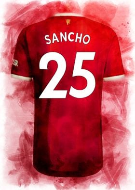 Sancho Man Utd Home Kit