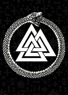 Viking Ouroboros Valknut