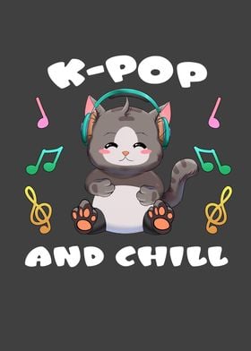 KPop and Chill Anime Cat