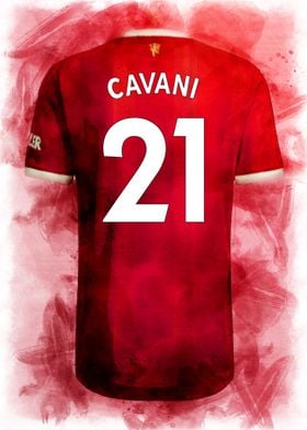 Cavani Man Utd Home Kit