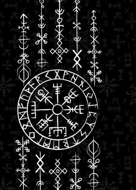 Celtic Runes Compass