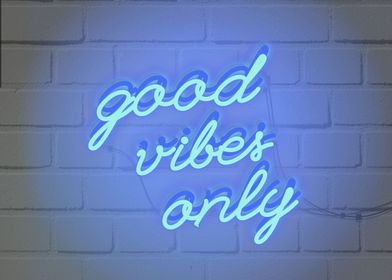 Good Vibes Only Neon Sign 