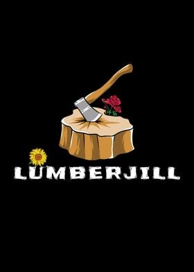 Lumberjill Axe And Flowers