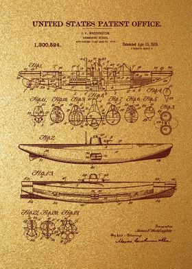 14 Submarine Patent 1919